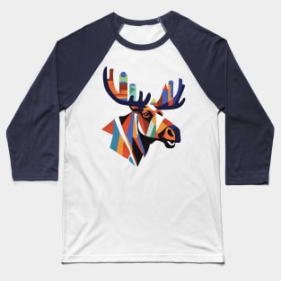 Moose abstract Baseball T-Shirt